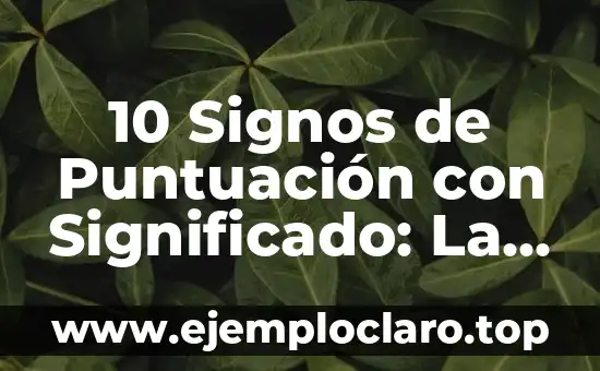 Base de Datos: Concepto y Significado 7 10 Signos de Puntuación con Significado: La Base de la Comunicación Efectiva