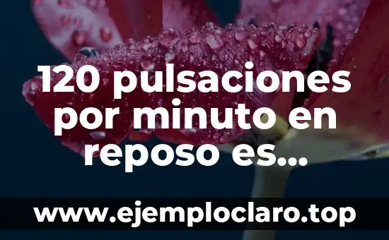 120 pulsaciones por minuto en reposo es normal: ¿Es un ritmo cardíaco saludable?