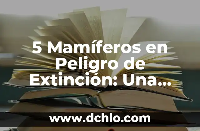 Cuando un Hombre se Molesta y te Bloquea: ¿Qué Sucede en Realidad? 8 5 Mamíferos en Peligro de Extinción: Una Realidad Alarmente Cercana
