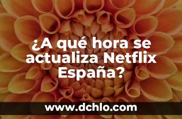 Actualiza Windows 8 a Windows 10: Guía Detallada y Completa 3 ¿A qué hora se actualiza Netflix España?