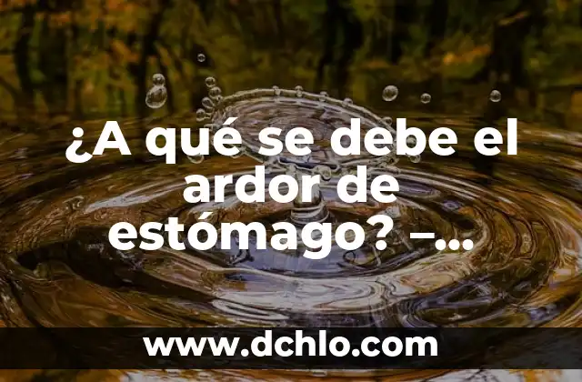 Dolores de Estómago en el Embarazo: Causas y Remedios Naturales 3 ¿A qué se debe el ardor de estómago? – Causas y soluciones