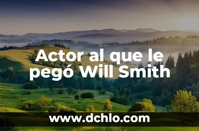 ¿Quién fue el actor de Black Panther que murió? 5 Actor al que le pegó Will Smith