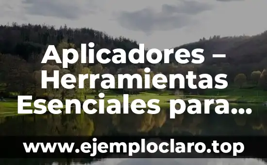 Aplicadores – Herramientas Esenciales para Diversas Aplicaciones