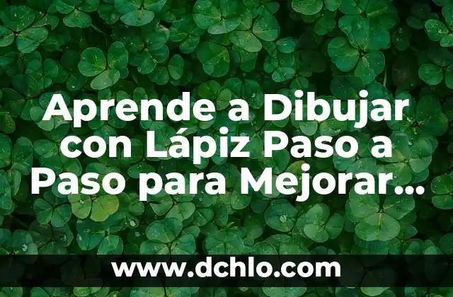 Cómo hacer lápiz de ojos casero 6 Aprende a Dibujar con Lápiz Paso a Paso para Mejorar tus Habilidades Artísticas