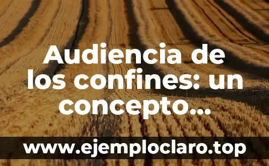 Audiencia de los confines: un concepto esencial en la comunicación efectiva