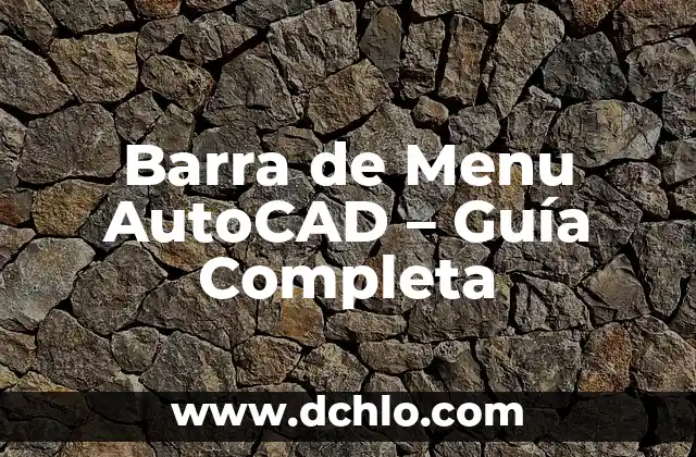 Menú Revisar de Word Significado 7 Barra de Menu AutoCAD – Guía Completa