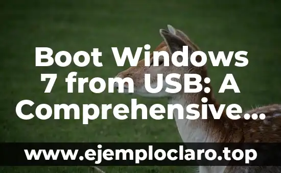 ¿Qué es el Software y Hardware? Definición y Ejemplos 6 Boot Windows 7 from USB: A Comprehensive Guide to Software Solutions