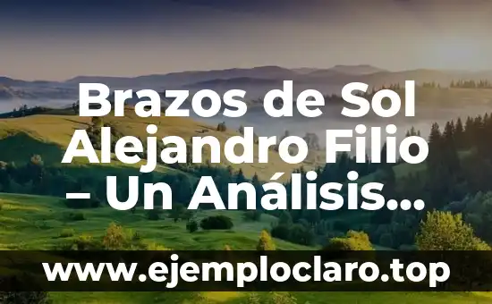 El Significado de la Libertad: Un Resumen Profundo 3 Brazos de Sol Alejandro Filio – Un Análisis Profundo