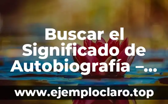 Buscar el Significado de Autobiografía – Guía Completa