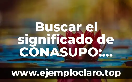 Significado y Definición de la Ciencia 8 Buscar el significado de CONASUPO: Una guía completa