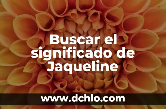 Significado de las Flores de Jazmín: Más Allá de su Belleza 8 Buscar el significado de Jaqueline