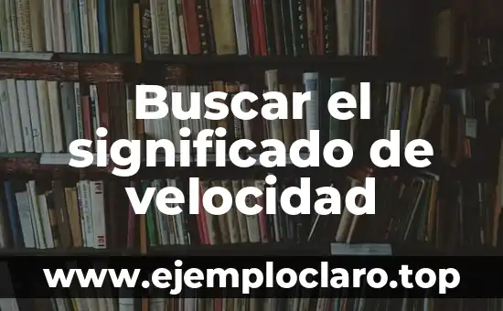 Buscar el significado de Toluca: Un viaje por su historia y cultura 6 Buscar el significado de velocidad