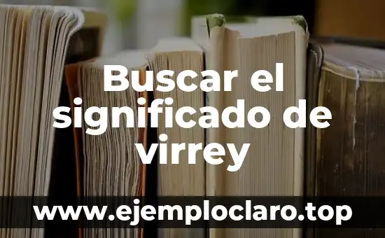 Significado de las Palabras de El Salvador: Un Viaje por su Cultura 8 Buscar el significado de virrey