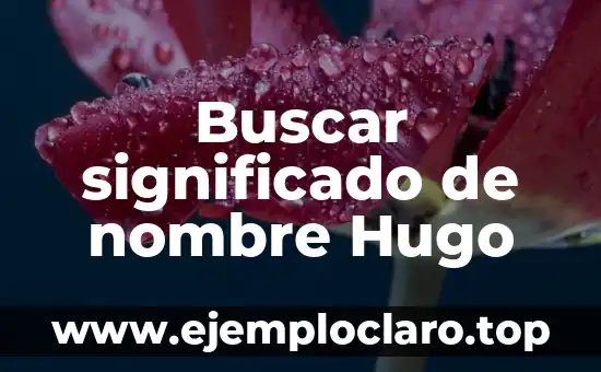 El significado de enseñar: Guía completa sobre el arte de educar 7 Buscar significado de nombre Hugo