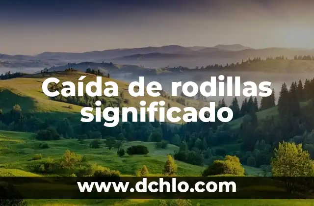 Remedios Naturales y Efectivos para la Caída del Cabello 6 Caída de rodillas significado