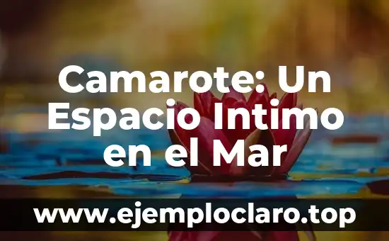 Camarote: Un Espacio Intimo en el Mar