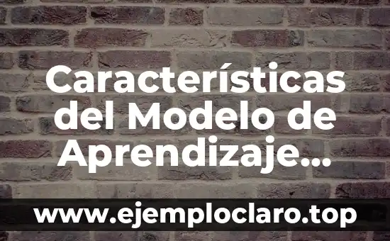 Características del Modelo de Aprendizaje Significativo