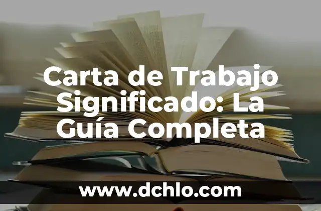 El Simbolismo del Logo de Trabajo Social 5 Carta de Trabajo Significado: La Guía Completa