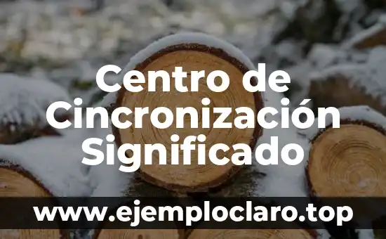 Centro de Cincronización Significado