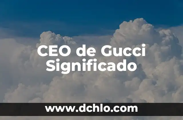 Significado del Logotipo de Gucci 3 CEO de Gucci Significado