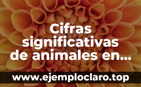 Concepto de Cifras Significativas y Ejemplos 5 Cifras significativas de animales en peligro