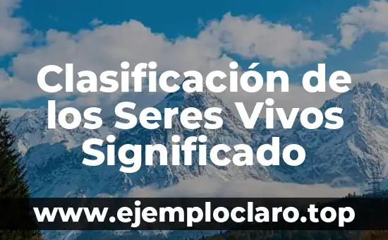 Clasificación de los Seres Vivos Significado