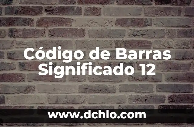 Tatuajes de Códigos de Barras: Significado y Simbolismo 6 Código de Barras Significado 12