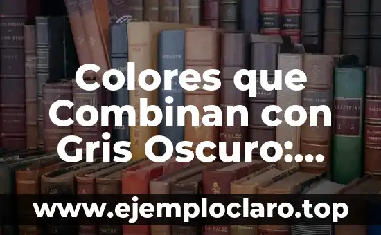 Colores que Combinan con Gris Oscuro: Guía Completa para Diseñadores y Decoradores