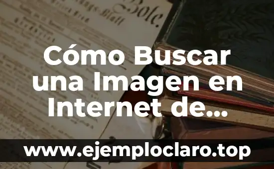Cómo Buscar una Imagen en Internet de Forma Eficiente