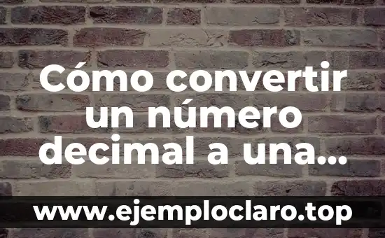 Cómo convertir un número decimal a una fracción