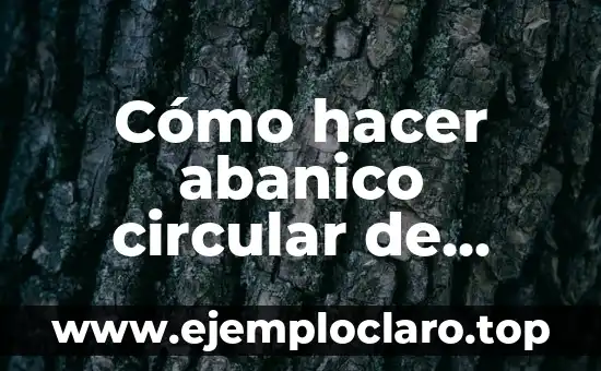 Cómo hacer un abanico tricolor 3 Cómo hacer abanico circular de papel