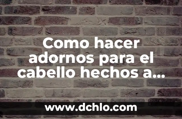 Mano de Buda - El Símbolo y su Profundo Significado 3 Como hacer adornos para el cabello hechos a mano