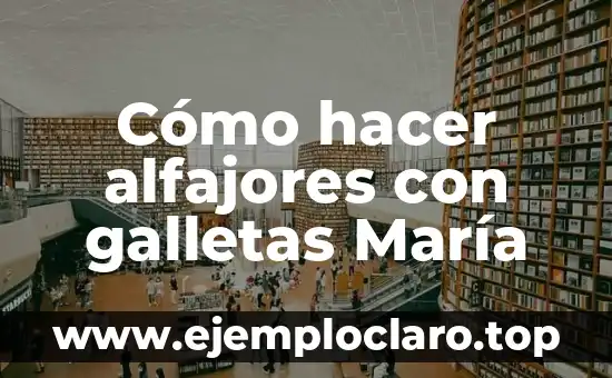 Cómo hacer alfajores con galletas María