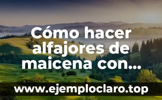 Cómo hacer alfajores de maicena con galletas de agua de Oruro