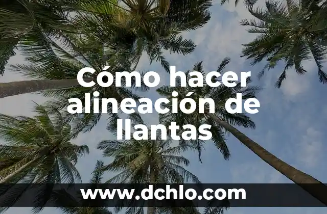 Medidas de Llantas y su Significado 5 Cómo hacer alineación de llantas