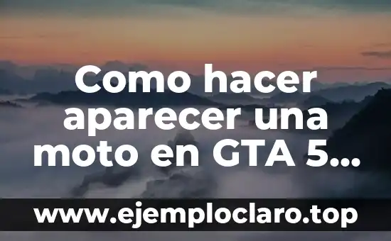 Cómo no aparecer en búsqueda de Facebook 6 Como hacer aparecer una moto en GTA 5 PS4