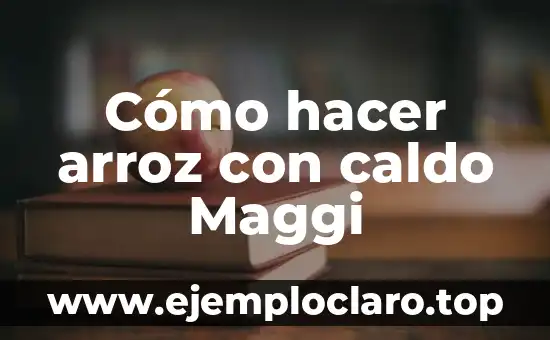 Como Hacer una Sopa Maggi con Pollo 4 Cómo hacer arroz con caldo Maggi