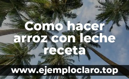 Cómo Hacer Burritos con Arroz 5 Como hacer arroz con leche receta