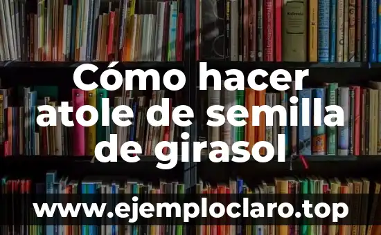 Significado de Semilla de una Flor 7 Cómo hacer atole de semilla de girasol