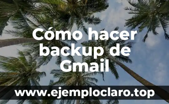 Cómo hacer backup de Gmail