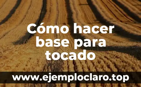 Cómo hacer una base de datos de música 4 Cómo hacer base para tocado