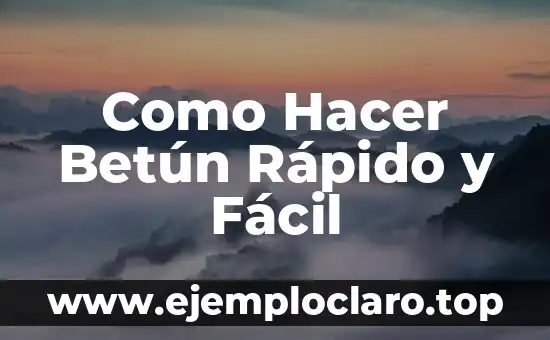 Como Hacer Betún Rápido y Fácil