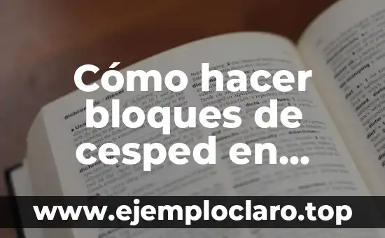 Cómo hacer bloques de cesped en Minecraft