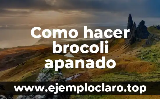 Cómo hacer brócoli en crema 6 Como hacer brocoli apanado