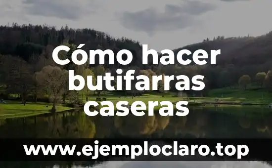 Cómo hacer butifarras caseras
