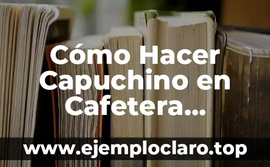 Cómo hacer pizza italiana de verdad 6 Cómo Hacer Capuchino en Cafetera Italiana
