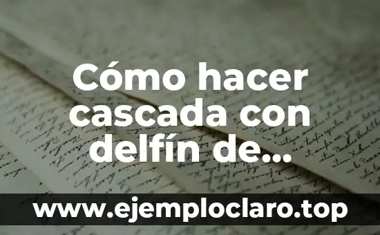 C贸mo hacer una cascada de piedra natural 6 C贸mo hacer cascada con delf铆n de cer谩mica