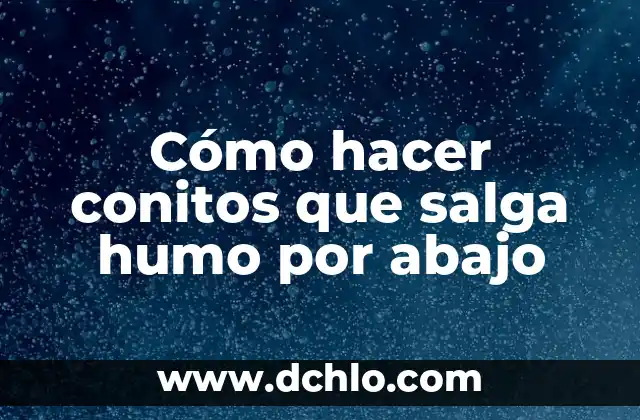 Como Hacer Banquitos con Palitos de Helado 4 Cómo hacer conitos que salga humo por abajo