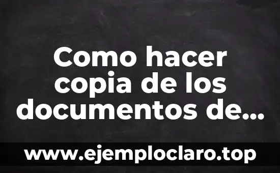 Cómo hacer la puerta de mi casa sin ser carpintero 3 Como hacer copia de los documentos de mi empresa