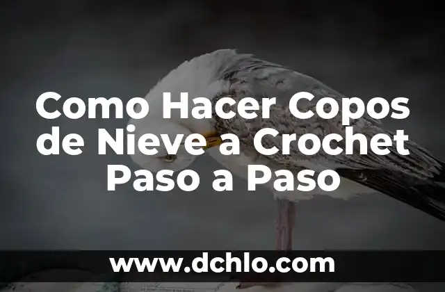 Como hacer guirnaldas de copos de nieve 7 Como Hacer Copos de Nieve a Crochet Paso a Paso
